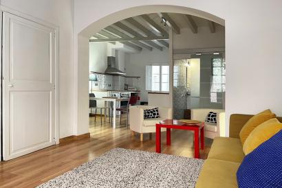 Studio-appartement avec balcon et terrasse, quartier de la cathédrale, vieille ville, Palma