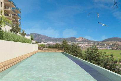 Apartamento a estrenar, 4 dormitorios, 3 baños, terraza, parking, piscina y vistas. Santa Ponsa.