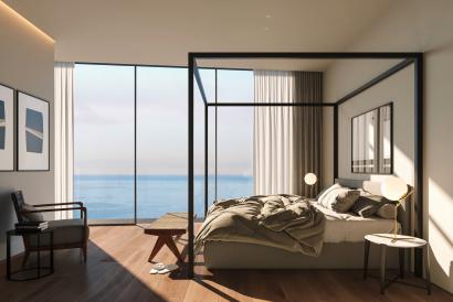 Nouveau penthouse en duplex, vue sur la mer, 3 chambres, 2 salles de bains, terrasse, piscine, parking.