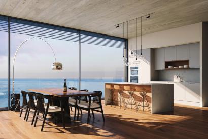 Nouveau penthouse en duplex, vue sur la mer, 3 chambres, 2 salles de bains, terrasse privée, piscine