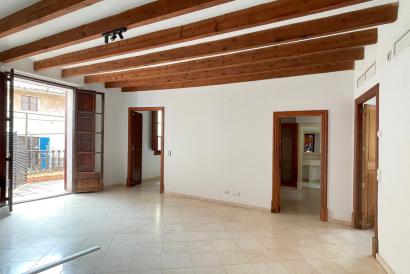 Apartment with spacious terrace, unfurnished, sunny and full of character, one bedroom, elevator, near Paseo del Borne.